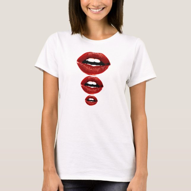 Läppstift T-shirt (Framsida)