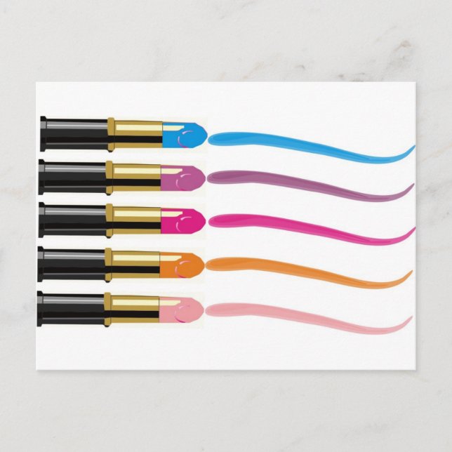 läppstift vykort (Framsida)