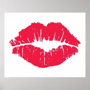 Läppstiftkyss Poster