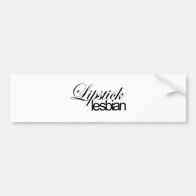 Läppstiftlesbisk Bildekal (Framsidan)