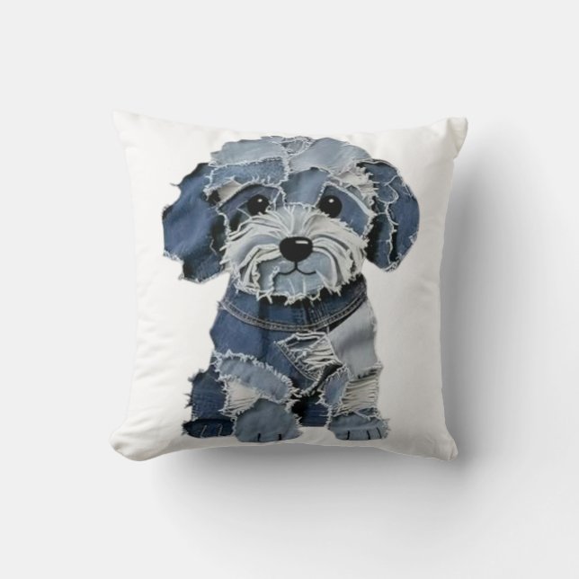 Lappteknik Hund Kudde (Framsida)