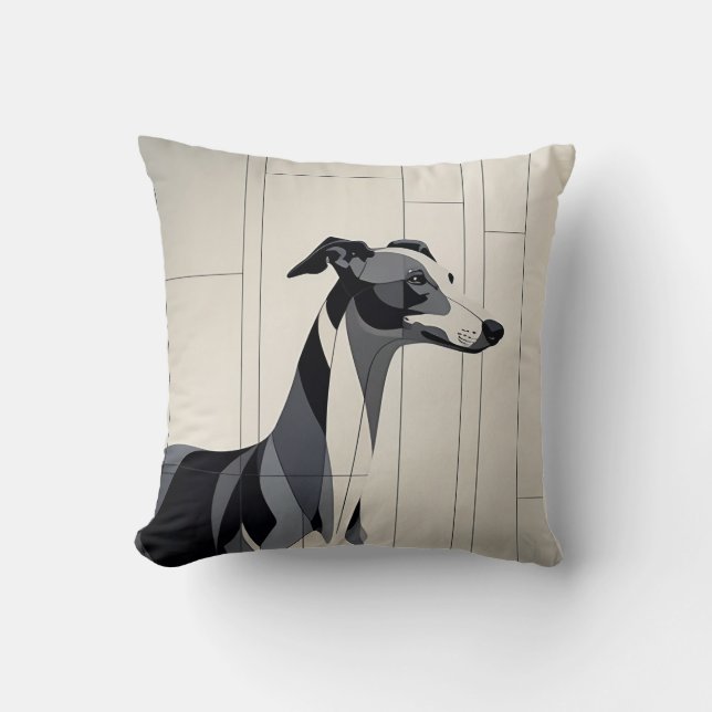 Lappverk Mops Elegant Minimalistisk Kudde (Framsida)