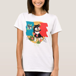 LAPPY ARTFLAG DESIGN - vita eller svarta skjortor T Shirt