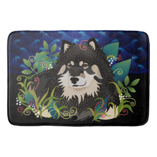 LAPPY BLISS blue vågar Låda eller Bath mat mat Badrumsmatta