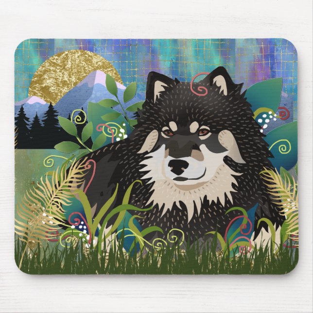 LAPPY BLISS-FINNISH LAPPHUND - Mousepad Musmatta (Framsidan)