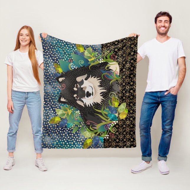 LAPPY BLISS Lapphund filt blue/guld) 3 storlekar (På plats)