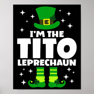 Laprechaun Lycklig St patricks day Poster