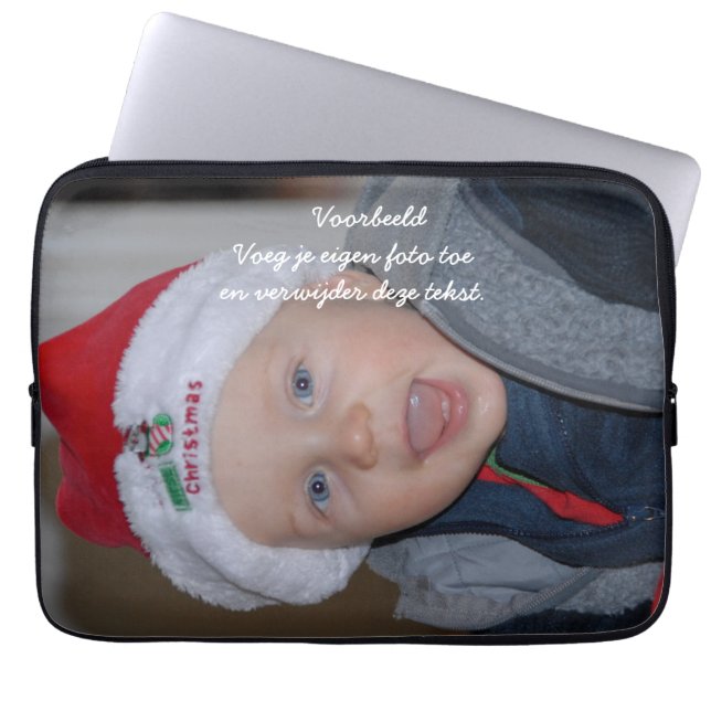 Laptop hoes met eigen foto laptop fodral (Framsidan)