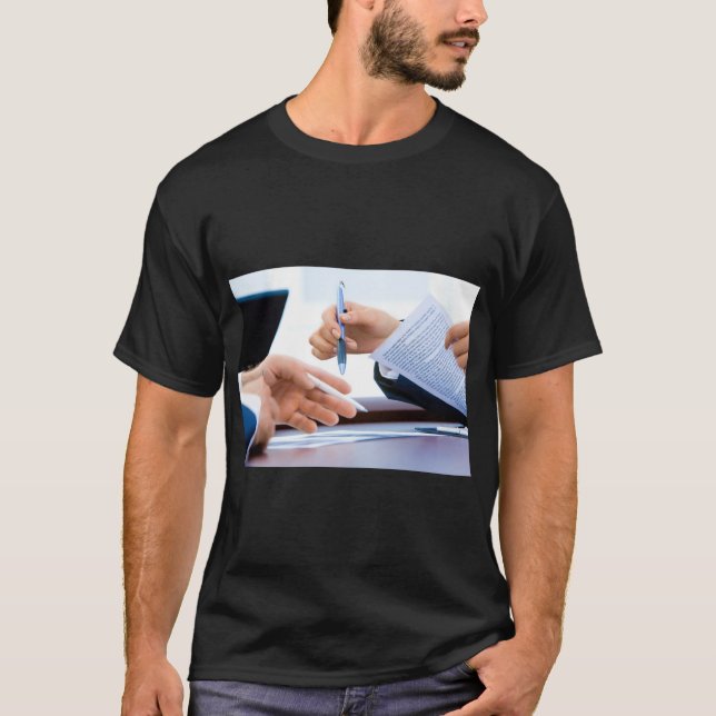 Laptop & Office Vibe Grafisk T-shirt (Framsida)