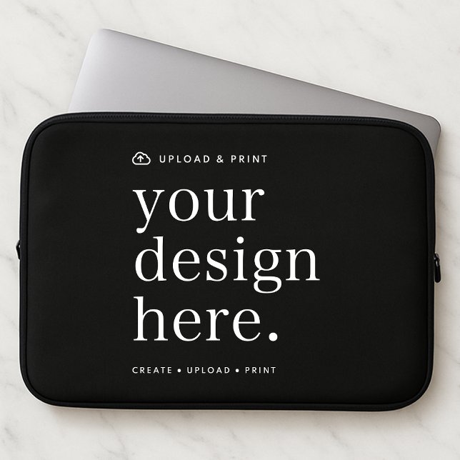 Laptop sleeve: 10-tums 13-tums 15-tums uppladdning laptop fodral (Create, upload, print - a bespoke laptop sleeve created in your style, for business or personal use.)