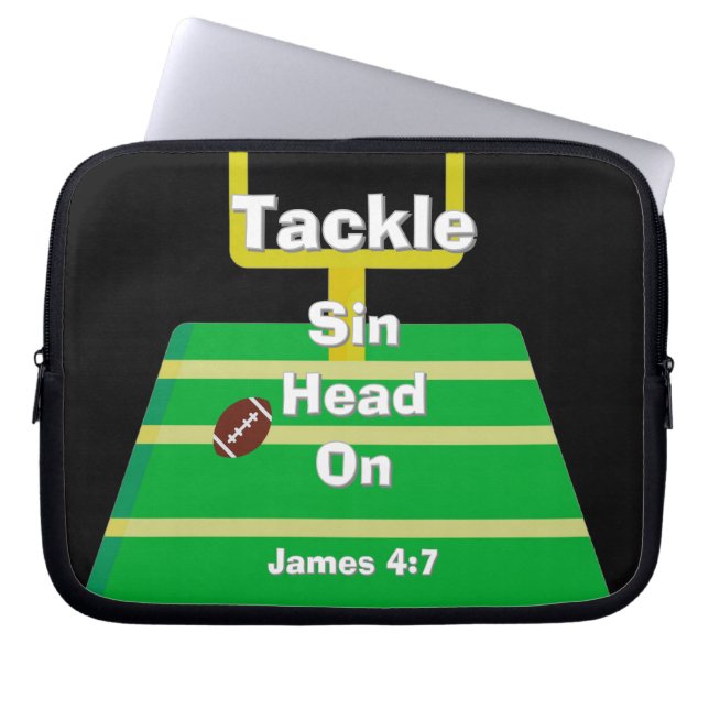 Laptop sleeve 10-tums - tajma Sin (Framsidan)
