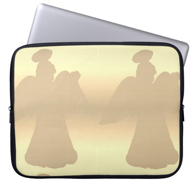 Laptop sleeve 15": ÄnglarSilhouette (Framsidan)
