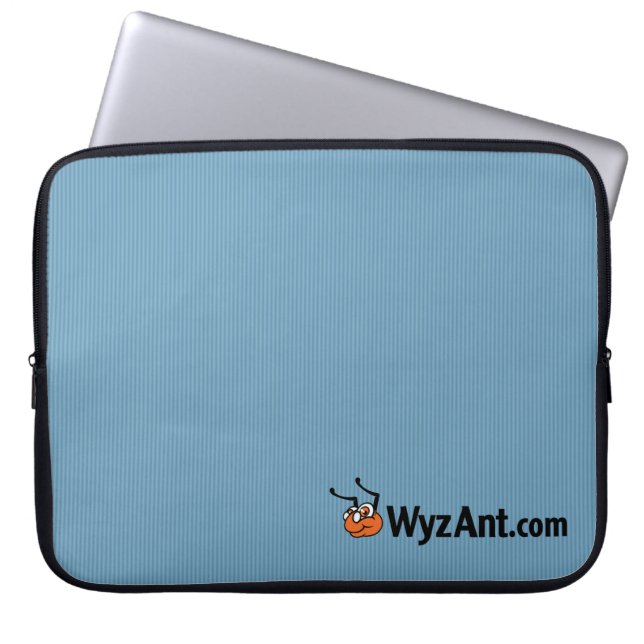 Laptop sleeve 15 för WyzAnt logotypNeoprene flytta (Framsidan)
