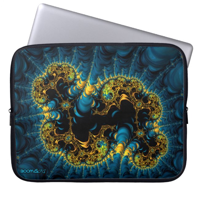 Laptop sleeve (15 tum) - F1632 ’Celestial da Vinci (Framsidan)