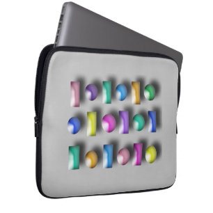 Laptop sleeve - 3D-knappar