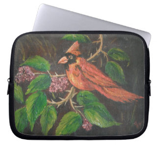 Laptop sleeve Ann Hayes Painting Kardinal