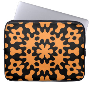 Laptop sleeve av Blommigten Retro Orange Abstrakt