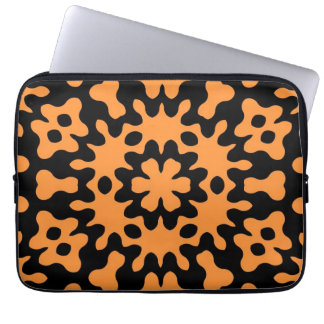 Laptop sleeve av Blommigten Retro Orange Abstrakt