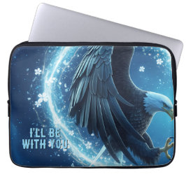 Laptop Sleeve Bald Eagle Heart 1 - 13 Inch