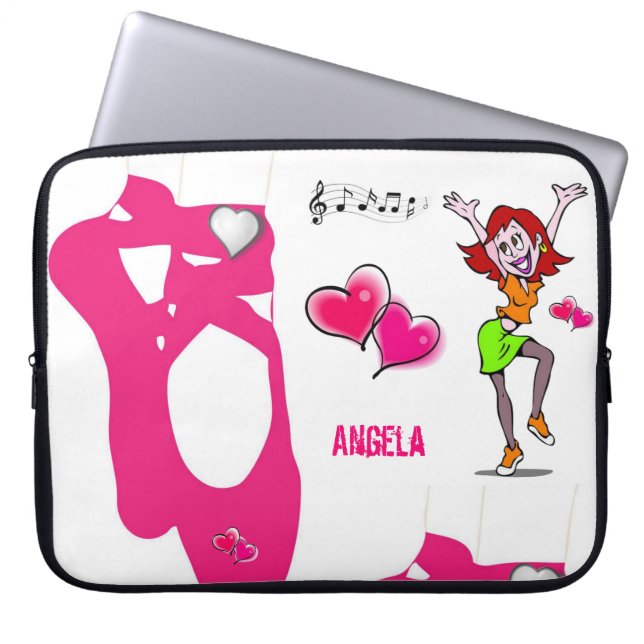 Laptop sleeve Ballet (Framsidan)