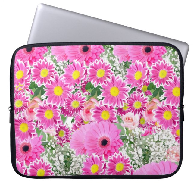 Laptop sleeve Blommigt (Framsidan)