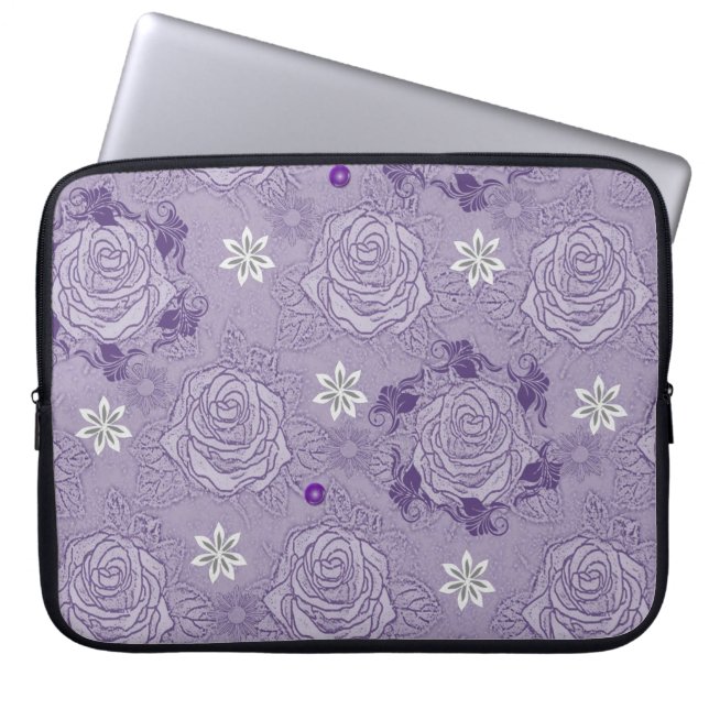 Laptop sleeve Blommigt (Framsidan)