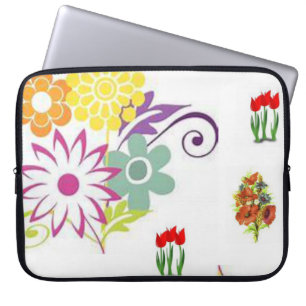 Laptop sleeve Blommigt