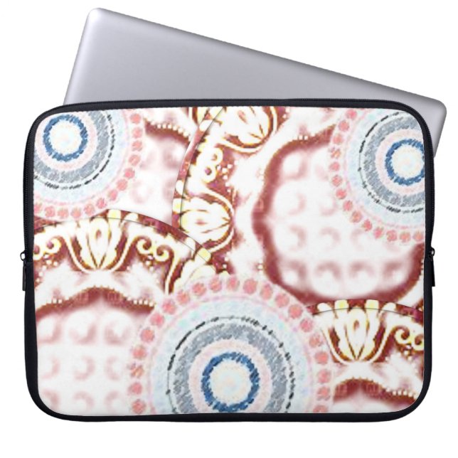Laptop sleeve Blommigt (Framsidan)