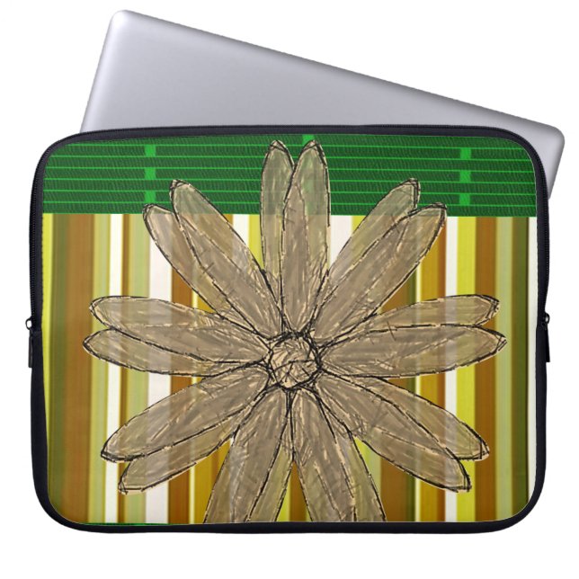 Laptop sleeve Blommigt (Framsidan)