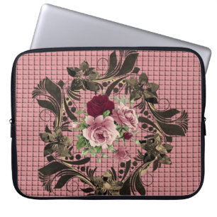 Laptop sleeve Blommigt