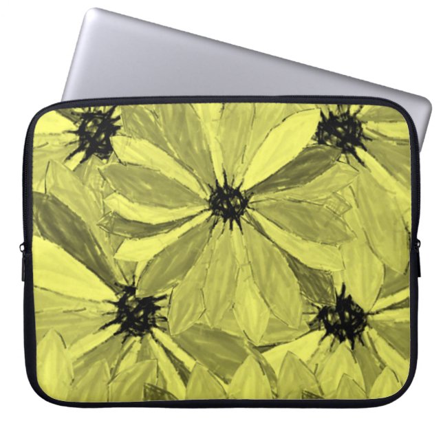 Laptop sleeve Blommigt (Framsidan)