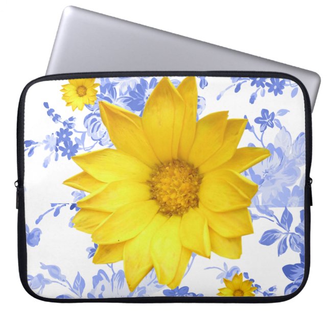 Laptop sleeve Blommigt (Framsidan)