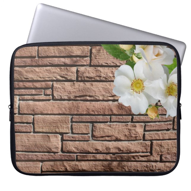 Laptop sleeve Blommigt (Framsidan)