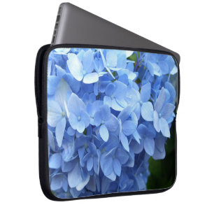 laptop sleeve - Blue Hydrangea