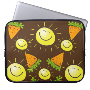Laptop sleeve Carrots Sol Brown