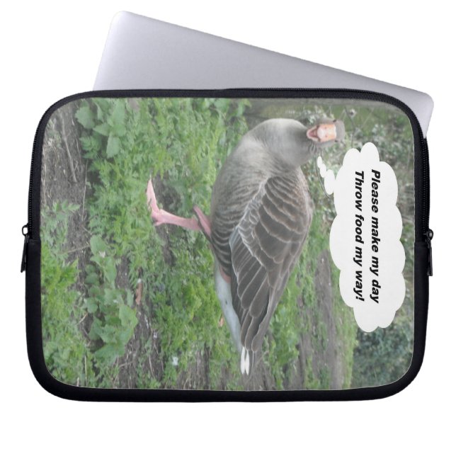 Laptop sleeve Dikt Anka citat Ladee Basset (Framsidan)