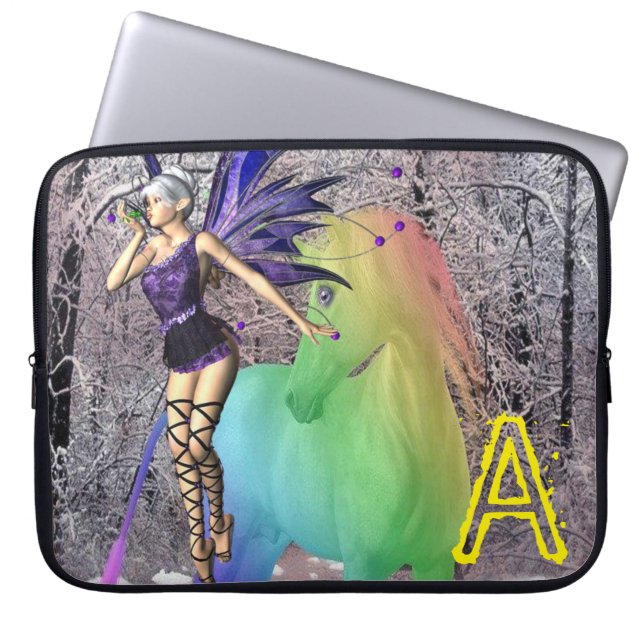 Laptop sleeve Fairy Pony (Framsidan)