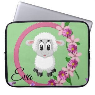 Laptop sleeve får Blommigt Grönt