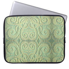Laptop sleeve Fiddlehead Fern Panel-grönt