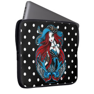 Laptop sleeve för ängel för Emma Rockabilly