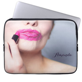 Laptop sleeve för användarnamn för Lipstick som in
