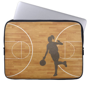 Laptop sleeve för basketdomstolflicka