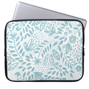Laptop sleeve för Belleblåttblommigt