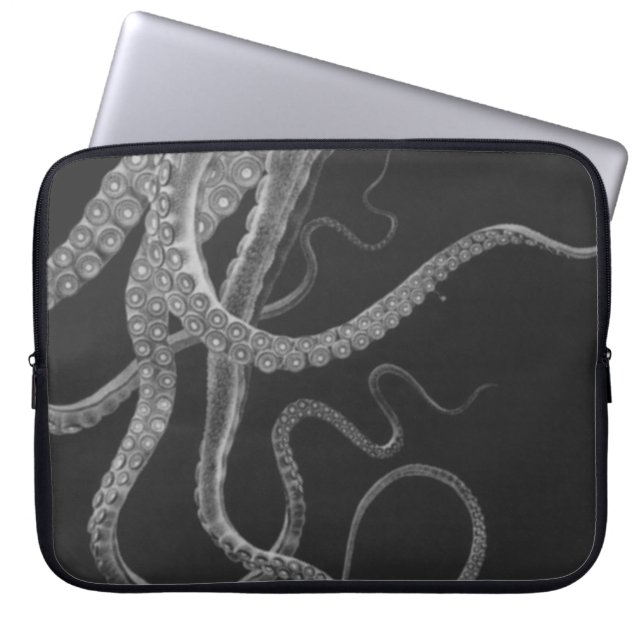 Laptop sleeve för bläckfiskTritpych tentakel (Framsidan)
