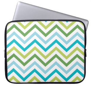 Laptop sleeve för blått- och grönt sparre