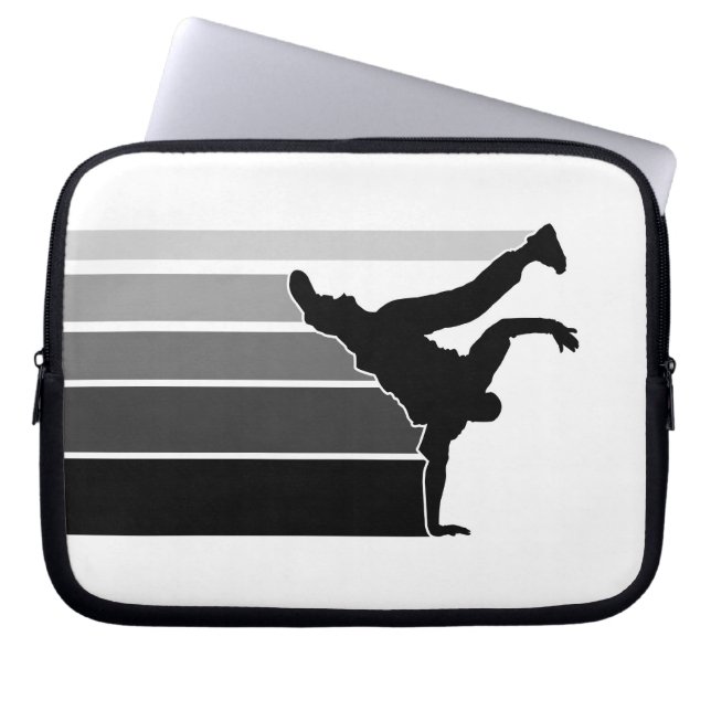 Laptop sleeve för blk för BBOY-lutninggrå färg (Framsidan)