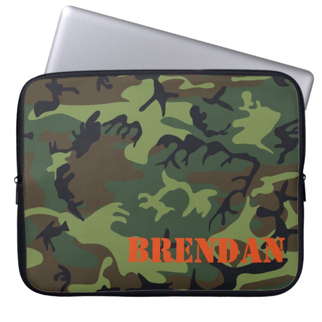 Laptop sleeve för Camo kamouflagepersonlig (Framsidan)
