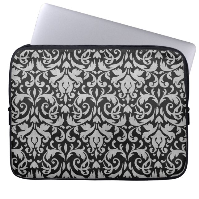 Laptop sleeve för damast för trendig- & (Framsidan)