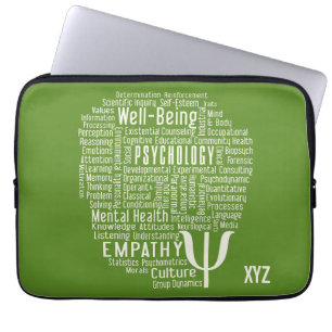 Laptop sleeve för färg för PSYKOLOGIordmoln