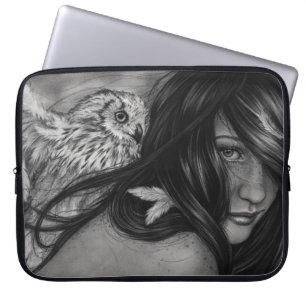 Laptop sleeve för flicka för nattvarelseuggla
